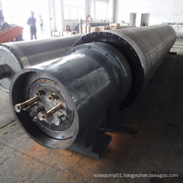 Industrial paper machine suction couch roll for paper mill